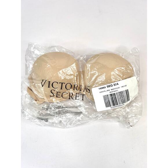 Victoria's Secret Size 32A Beige "PINK" Wear Everywhere Push-Up Bra NEW - Picture 3 of 9